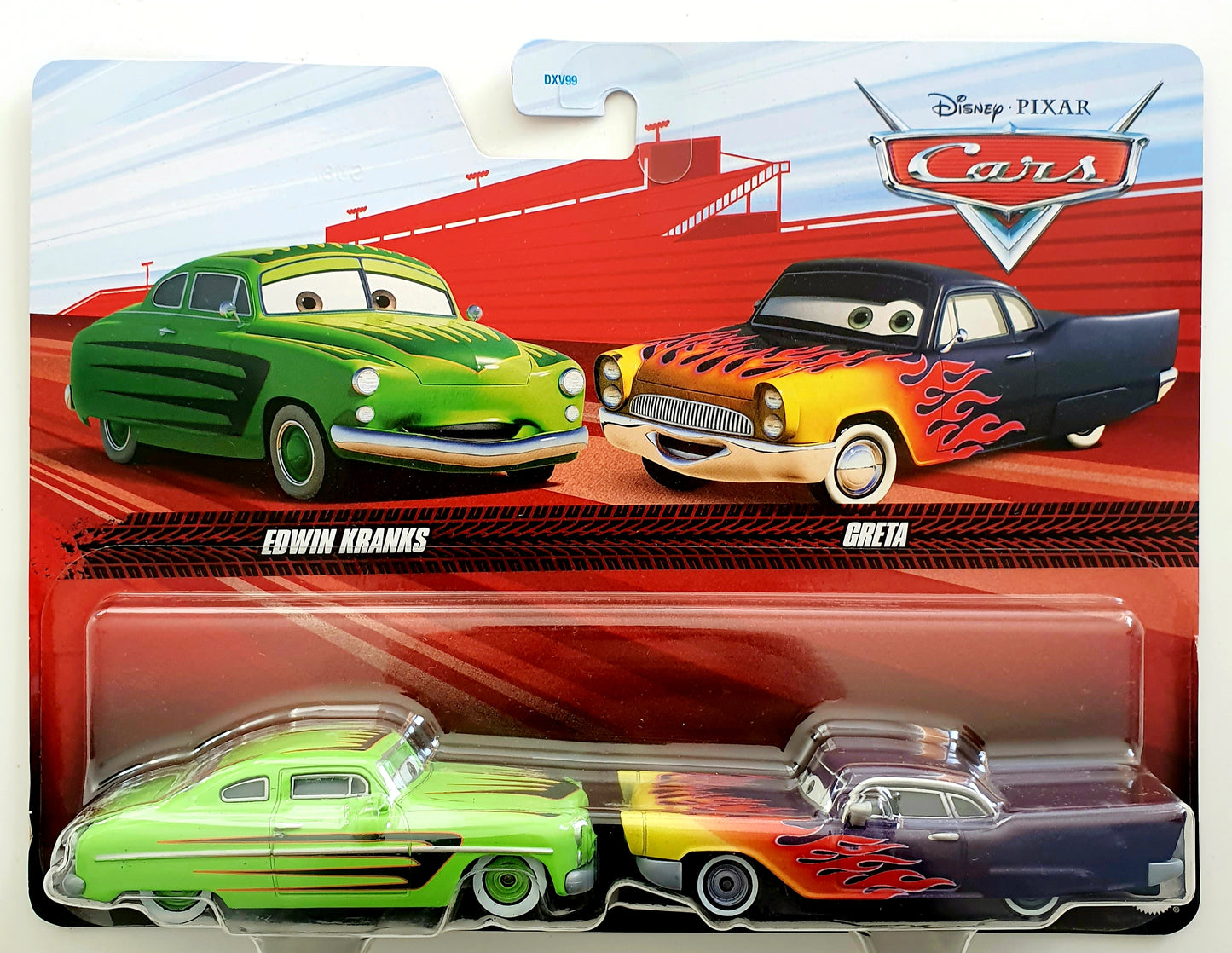 Pack double Edwin Kranks + Greta - Disney Cars