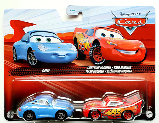 Pack double Flash McQueen + Sally - Disney Cars