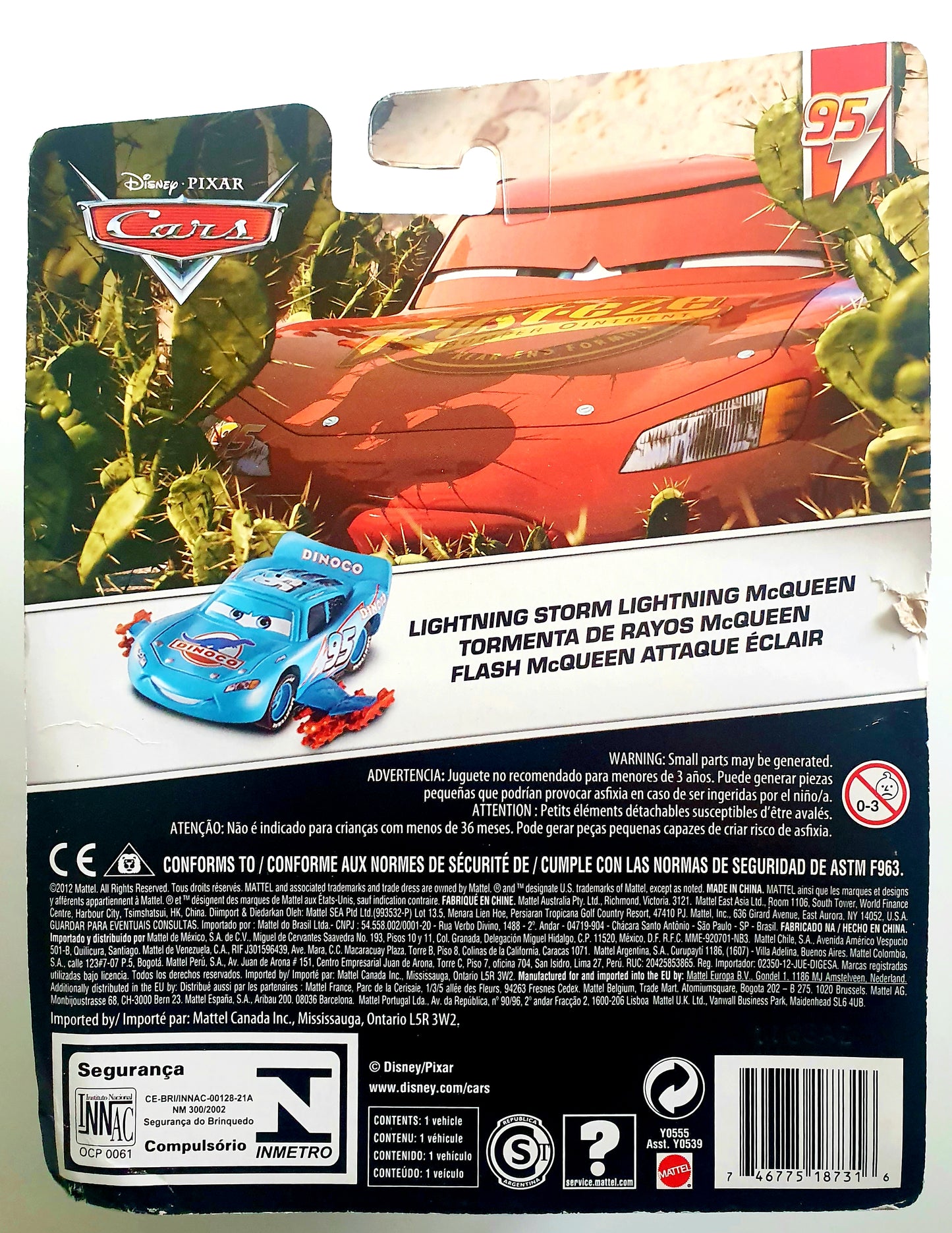 Flash McQueen - Lightning Storm (Attaque Eclair) - Deluxe - Disney Cars