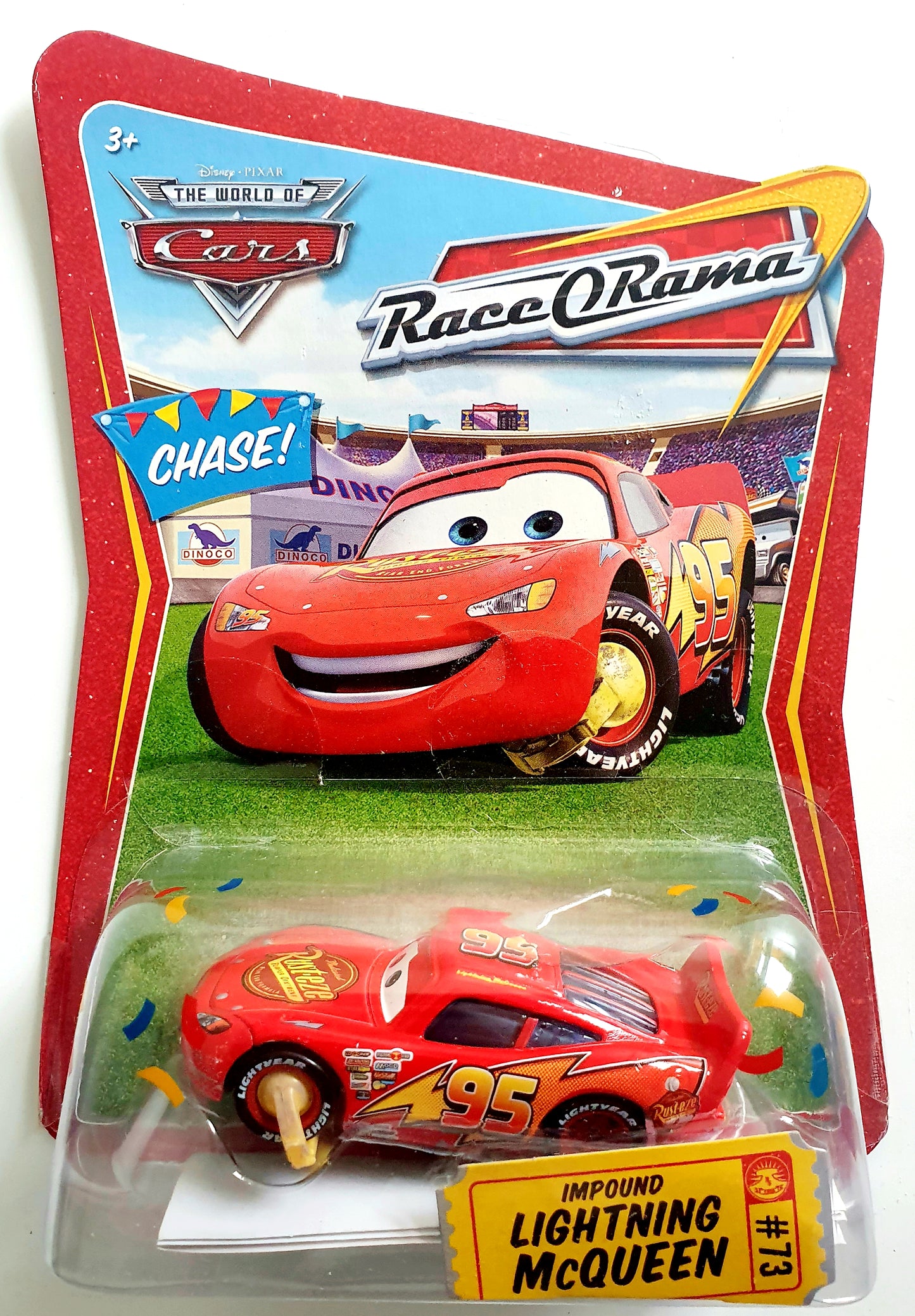 Flash McQueen - Avec sabot de voiture (Impound) - Disney Cars