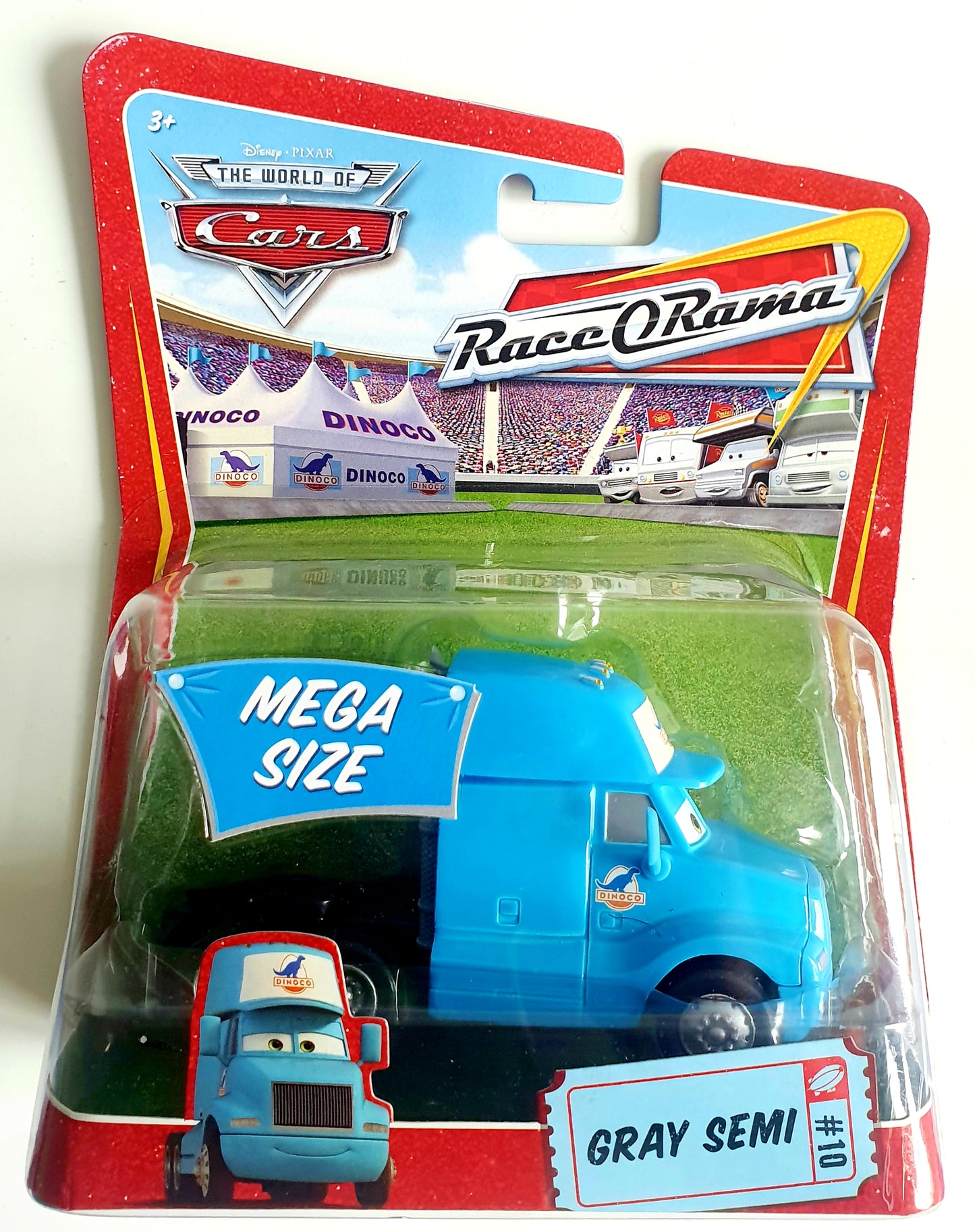 Camion Gray Semi - Equipe Dinoco - Deluxe - Disney Cars